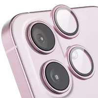 Захисне скло Metal Classic на камеру (в упак.) Apple iPhone 16 (6.1") / 16 Plus (6.7") Рожевий / Pink