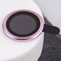 Захисне скло Metal Classic на камеру (в упак.) Apple iPhone 16 (6.1") / 16 Plus (6.7") Рожевий / Pink