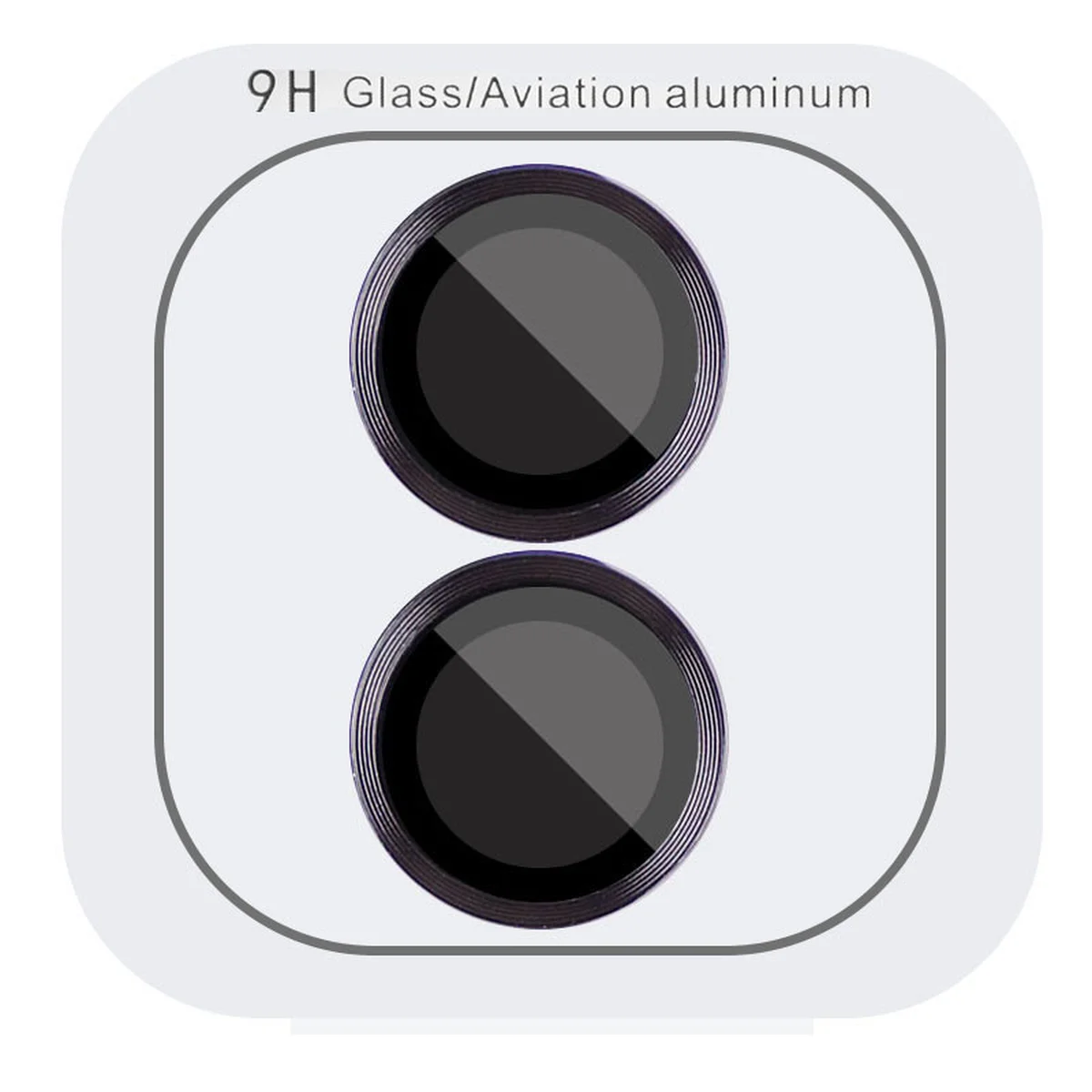 Защитное стекло Metal Classic на камеру (в упак.) для Apple iPhone 16 (6.1") / 16 Plus (6.7") Черный / Black