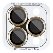 Захисне скло Metal Classic на камеру (в упак.) Apple iPhone 16 Pro (6.3") / 16 Pro Max (6.9") Золотий / Gold