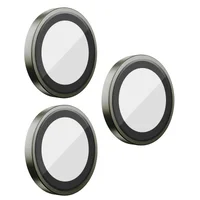 Защитное стекло BlueO Metal на камеру для Apple iPhone 16 Pro / 16 Pro Max / 15 Pro / 15 Pro Max Серый / Natural Titanium