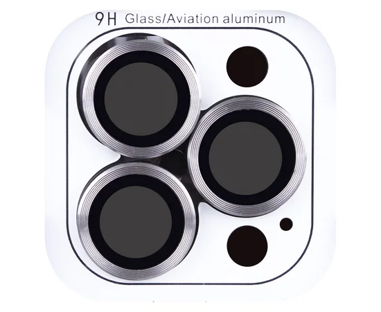 Защитное стекло Metal Classic на камеру (в упак.) для Apple iPhone 16 Pro (6.3") / 16 Pro Max (6.9") Серый / Titanium Gray