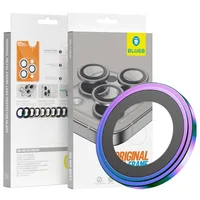 Защитное стекло BlueO Metal на камеру для Apple iPhone 16 Pro / 16 Pro Max / 15 Pro / 15 Pro Max Сиреневый / Colorful