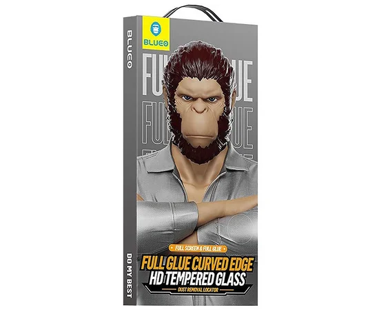 Защитное 3D стекло Blueo Hot Bending для Apple iPhone 16 Pro (6.3") (+ аппликатор) Черный