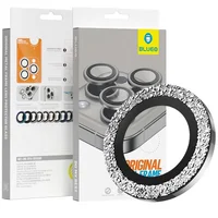 Защитное стекло BlueO Metal на камеру для Apple iPhone 16 Pro / 16 Pro Max / 15 Pro / 15 Pro Max Серебряный / Silver Diamond