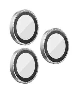 Защитное стекло BlueO Metal на камеру для Apple iPhone 16 Pro / 16 Pro Max / 15 Pro / 15 Pro Max Серебряный / Silver Diamond Защитное стекло BlueO Metal на камеру для Apple iPhone 16 Pro / 16 Pro Max / 15 Pro / 15 Pro Max Серебряный / Silver Diamond