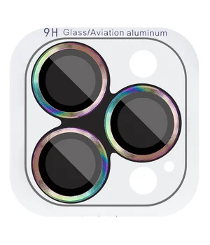 Защитное стекло Metal Classic на камеру (в упак.) для Apple iPhone 16 Pro (6.3") / 16 Pro Max (6.9") Сиреневый / Rainbow Защитное стекло Metal Classic на камеру (в упак.) для Apple iPhone 16 Pro (6.3") / 16 Pro Max (6.9") Сиреневый / Rainbow