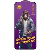 Защитное стекло 5D Anti-static Purple (тех.пак) для Apple iPhone 16 Pro (6.3") Черный
