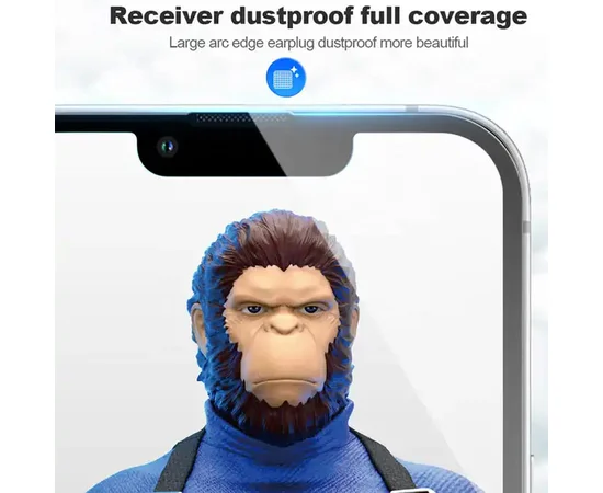 Защитное 2.5D стекло Blueo Corning Gorilla Glass для Apple iPhone 16 Pro (6.3") Черный