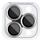 Захисне скло Metal Classic на камеру (в упак.) Apple iPhone 16 Pro (6.3") / 16 Pro Max (6.9") Срібний / Silver
