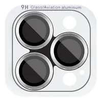 Защитное стекло Metal Classic на камеру (в упак.) для Apple iPhone 16 Pro (6.3") / 16 Pro Max (6.9") Серебряный / Silver