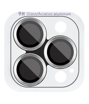 Защитное стекло Metal Classic на камеру (в упак.) для Apple iPhone 16 Pro (6.3") / 16 Pro Max (6.9") Серебряный / Silver Защитное стекло Metal Classic на камеру (в упак.) для Apple iPhone 16 Pro (6.3") / 16 Pro Max (6.9") Серебряный / Silver