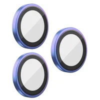 Защитное стекло BlueO Metal на камеру для Apple iPhone 16 Pro / 16 Pro Max / 15 Pro / 15 Pro Max Сиреневый / Colorful