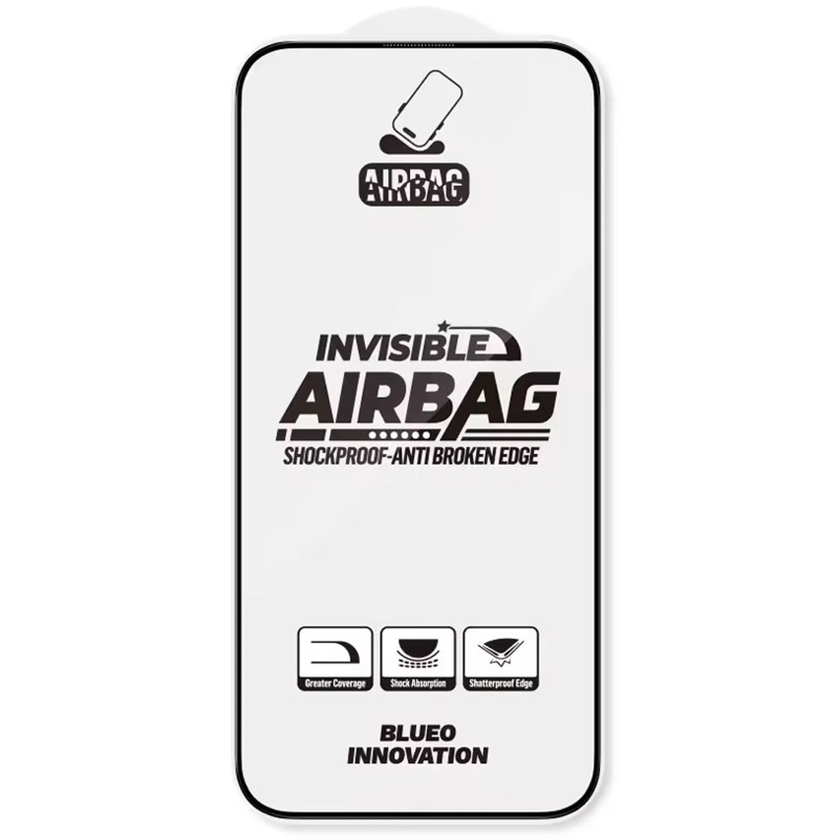 Защитное 3D стекло Blueo Invisible Airbag Anti-broken для Apple iPhone 16 Pro (6.3") Черный