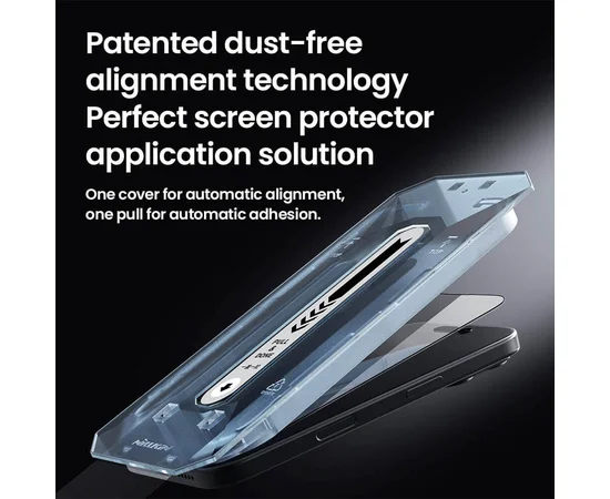 Защитное стекло Nillkin (CP+PRO) для Apple iPhone 16 Pro (6.3") (+ аппликатор) Черный