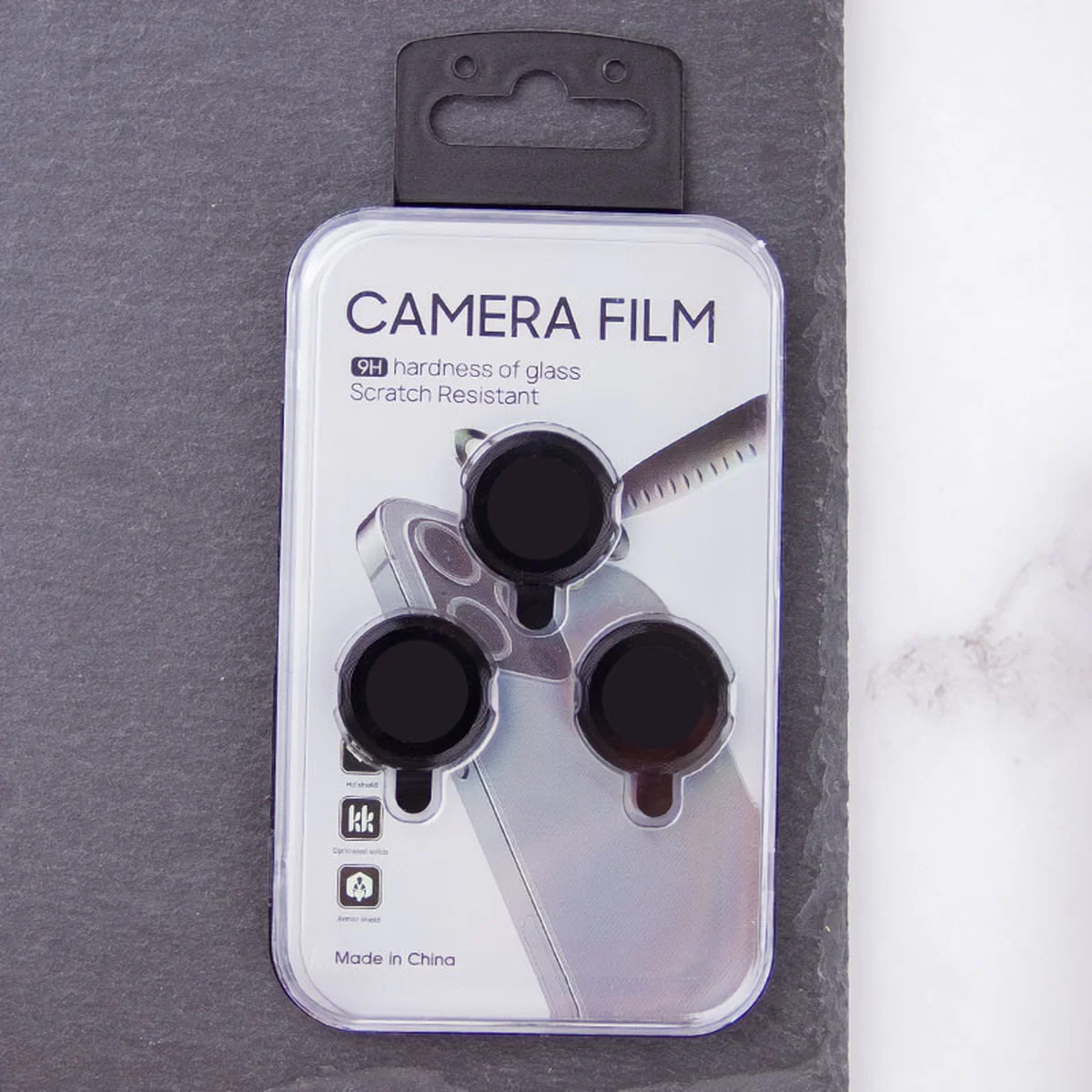 Защитное стекло Metal Classic на камеру (в упак.) для Apple iPhone 16 Pro (6.3") / 16 Pro Max (6.9") Черный / Black