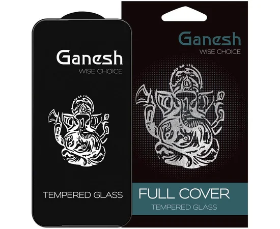 Защитное стекло Ganesh (Full Cover) для Apple iPhone 16 Pro (6.3") Черный