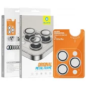 Захисне скло BlueO Metal на камеру для Apple iPhone 16 Pro/16 Pro Max/15 Pro/15 Pro Max Срібний/Silver Diamond