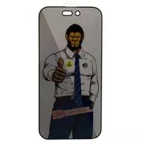 Захисне скло Privacy 5D Anti-Static (тех.пак) для Apple iPhone 16 Pro (6.3") Чорний