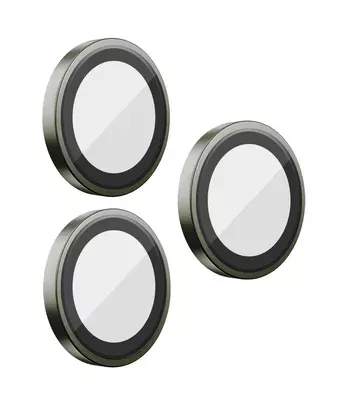 Защитное стекло BlueO Metal на камеру для Apple iPhone 16 Pro / 16 Pro Max / 15 Pro / 15 Pro Max Серый / Natural Titanium