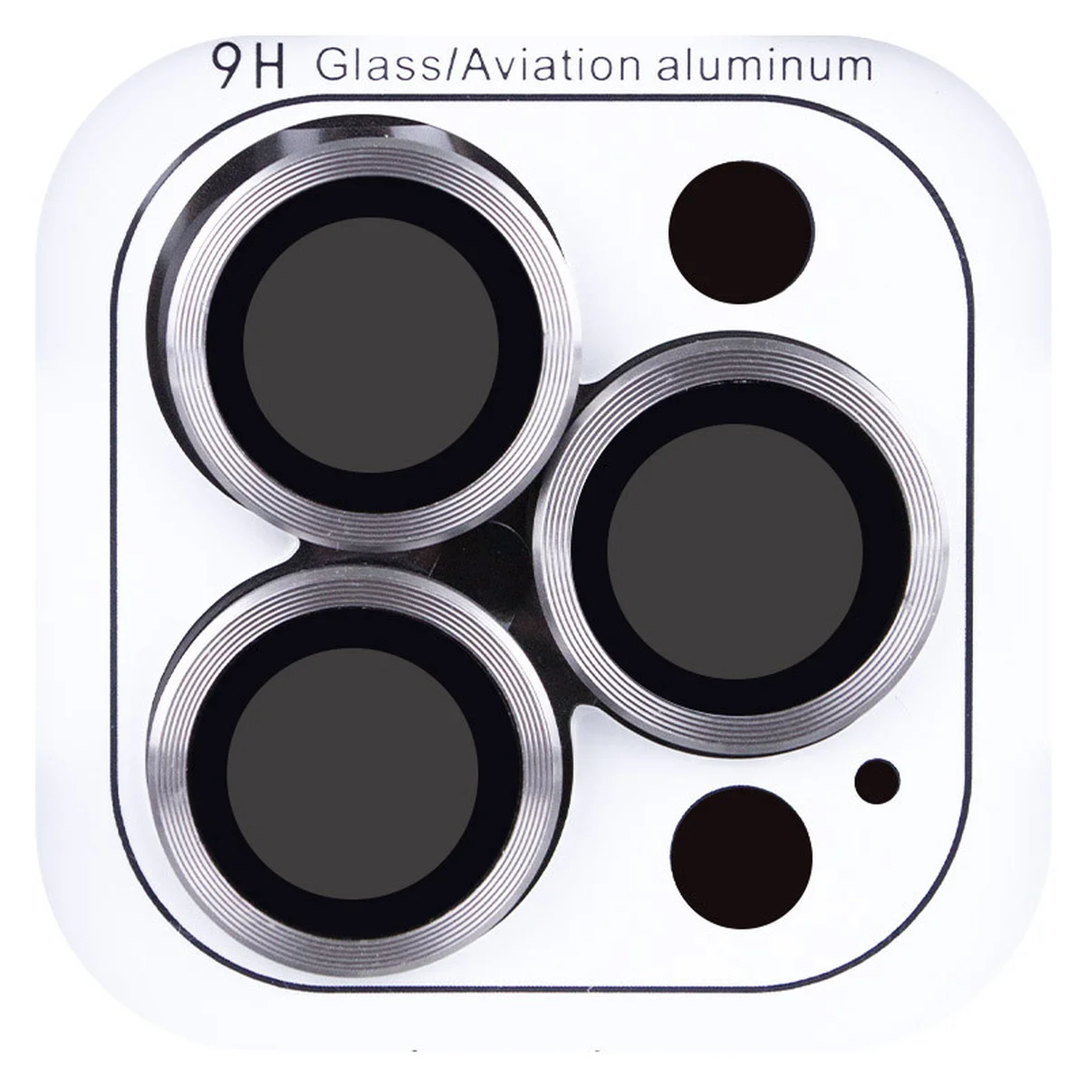 Защитное стекло Metal Classic на камеру (в упак.) для Apple iPhone 16 Pro (6.3") / 16 Pro Max (6.9") Серый / Titanium Gray