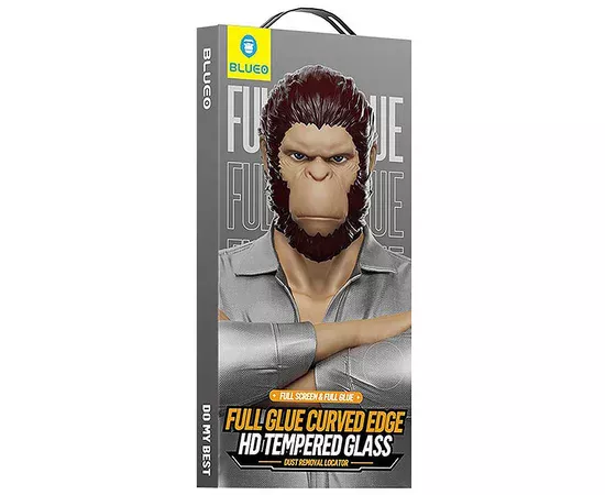 Защитное 3D стекло Blueo Hot Bending для Apple iPhone 16 Pro (6.3") (+ аппликатор) Черный