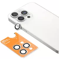 Захисне скло BlueO Metal на камеру для Apple iPhone 16 Pro/16 Pro Max/15 Pro/15 Pro Max Срібний/Silver