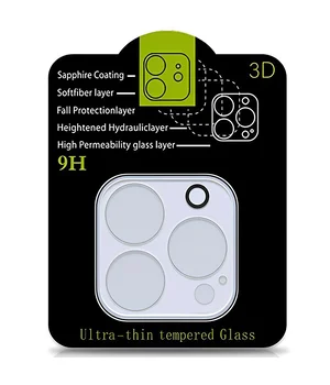 Защитное стекло на камеру Full Block (тех.пак) для Apple iPhone 16 Pro (6.3") / 16 Pro Max (6.9") Прозрачный