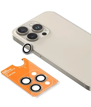 Защитное стекло BlueO Metal на камеру для Apple iPhone 16 Pro / 16 Pro Max / 15 Pro / 15 Pro Max Серый / Natural Titanium Защитное стекло BlueO Metal на камеру для Apple iPhone 16 Pro / 16 Pro Max / 15 Pro / 15 Pro Max Серый / Natural Titanium