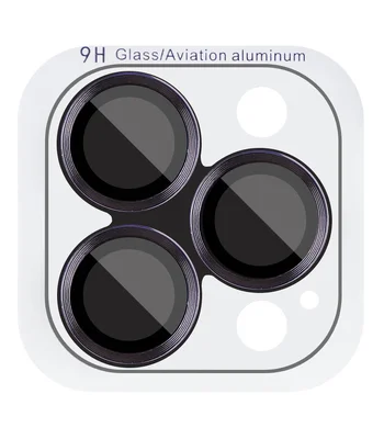 Захисне скло Metal Classic на камеру (в упак.) Apple iPhone 16 Pro (6.3") / 16 Pro Max (6.9") Чорний / Black