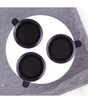 Захисне скло Metal Classic на камеру (в упак.) Apple iPhone 16 Pro (6.3") / 16 Pro Max (6.9") Чорний / Black