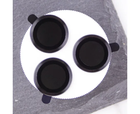 Захисне скло Metal Classic на камеру (в упак.) Apple iPhone 16 Pro (6.3") / 16 Pro Max (6.9") Чорний / Black