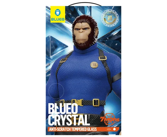 Захисне 2.5D скло Blueo Crystal Anti-Scratch для Apple iPhone 16 Pro (6.3") Чорний