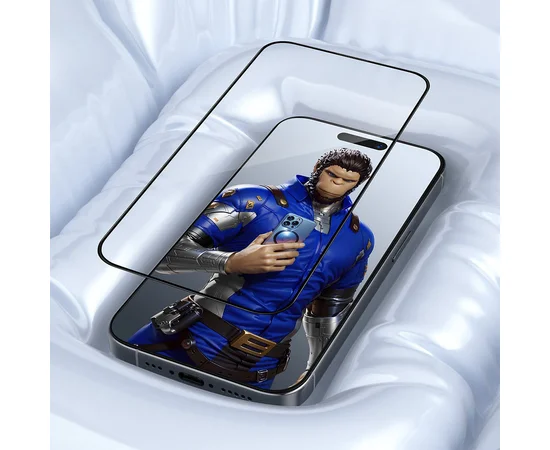Защитное 3D стекло Blueo Invisible Airbag Anti-broken для Apple iPhone 16 Pro Max (6.9") Черный