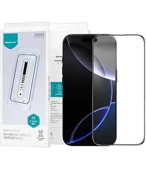 Защитное стекло Nillkin (CP+PRO) для Apple iPhone 16 Pro Max (6.9") (+ аппликатор) Черный