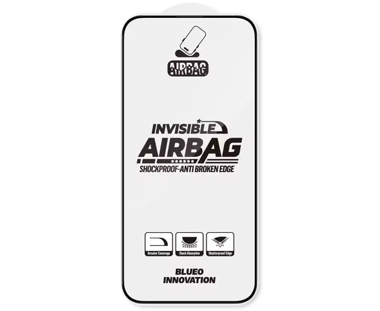 Защитное 3D стекло Blueo Invisible Airbag Anti-broken для Apple iPhone 16 Pro Max (6.9") Черный