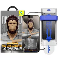 Защитное 3D стекло Blueo Hot Bending для Apple iPhone 16 Pro Max (6.9") (+ аппликатор) Черный