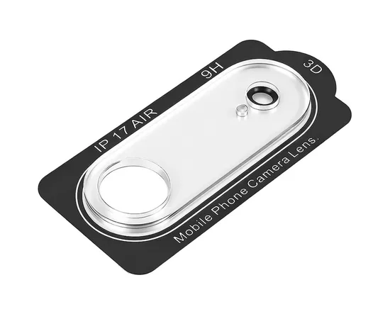 Защитное стекло на камеру Full Block (тех.пак) для Apple iPhone 17 Air (6.5") Прозрачный