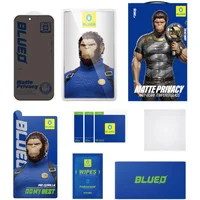 Защитное 2.5D стекло Blueo Full Cover Anti-Peep Matte для Apple iPhone 17 Air (6.5") Черный