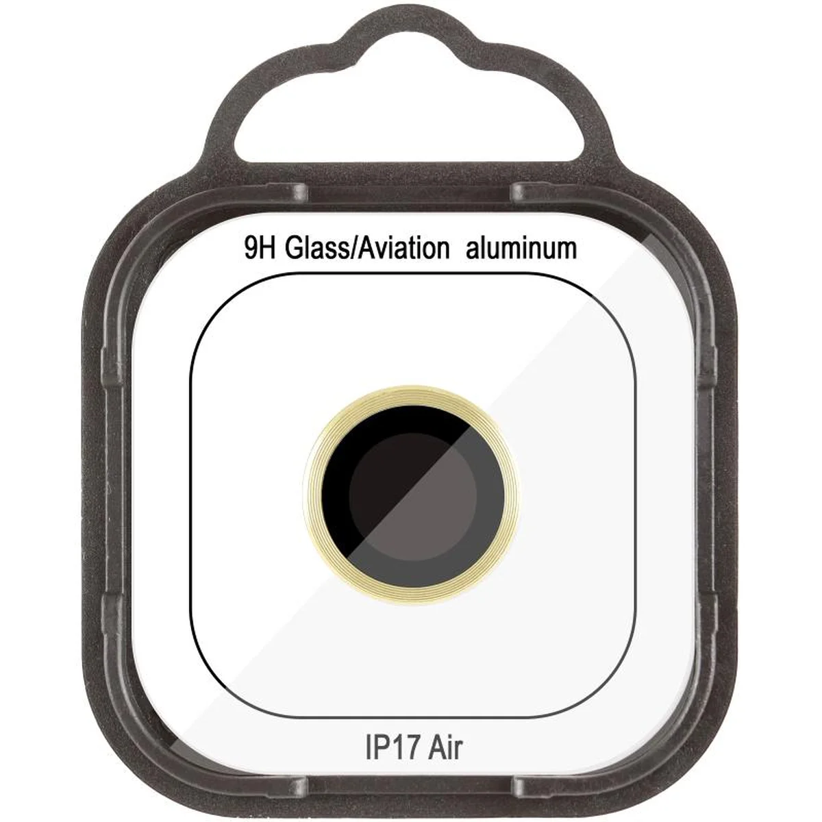 Захисне скло Metal Classic на камеру (в упак.) Apple iPhone 17 Air (6.5") Золотий / Light Gold