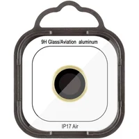 Защитное стекло Metal Classic на камеру (в упак.) для Apple iPhone 17 Air (6.5") Золотой / Light Gold
