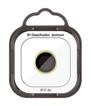 Защитное стекло Metal Classic на камеру (в упак.) для Apple iPhone 17 Air (6.5") Золотой / Light Gold