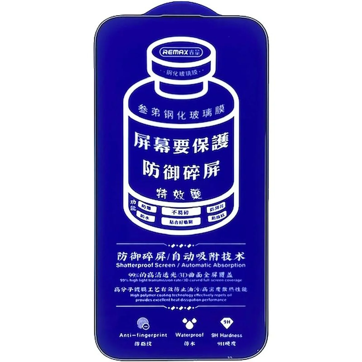 Защитное стекло Remax 3D (GL-27) для Apple iPhone 17 Air (6.5") Черный