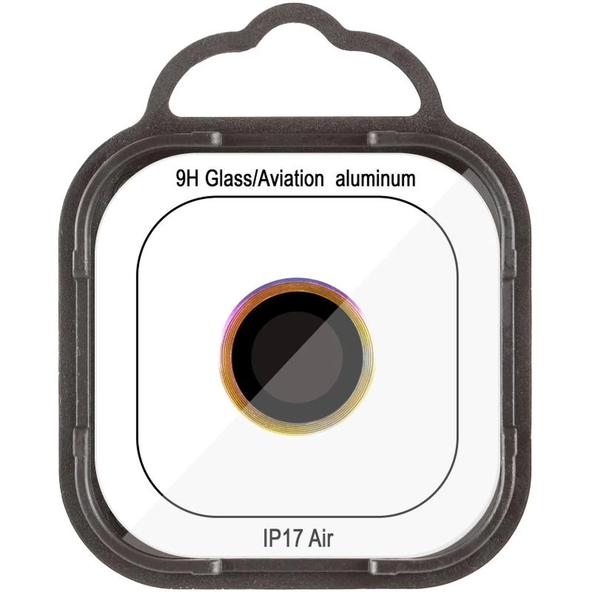 Защитное стекло Metal Classic на камеру (в упак.) для Apple iPhone 17 Air (6.5") Сиреневый / Rainbow