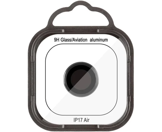 Защитное стекло Metal Classic на камеру (в упак.) для Apple iPhone 17 Air (6.5") Черный / Black