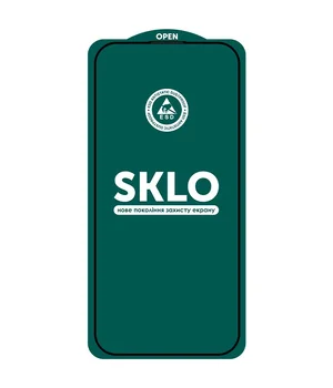 Защитное стекло SKLO 5D (тех.пак) для Apple iPhone 17 Air (6.5") Черный