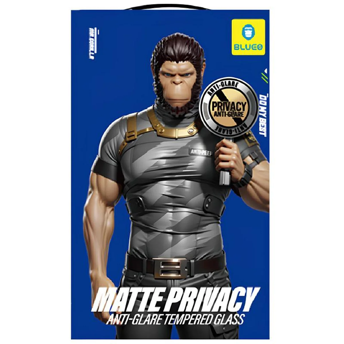 Защитное 2.5D стекло Blueo Full Cover Anti-Peep Matte для Apple iPhone 17 Air (6.5") Черный