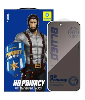 Защитное 2.5D стекло Blueo Full Cover Anti-Peep для Apple iPhone 17 Air (6.5") Черный