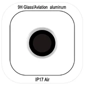 Защитное стекло Metal Classic на камеру (в упак.) для Apple iPhone 17 Air (6.5") Серебряный / Silver