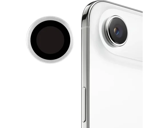 Защитное стекло Metal Classic на камеру (в упак.) для Apple iPhone 17 Air (6.5") Серебряный / Silver